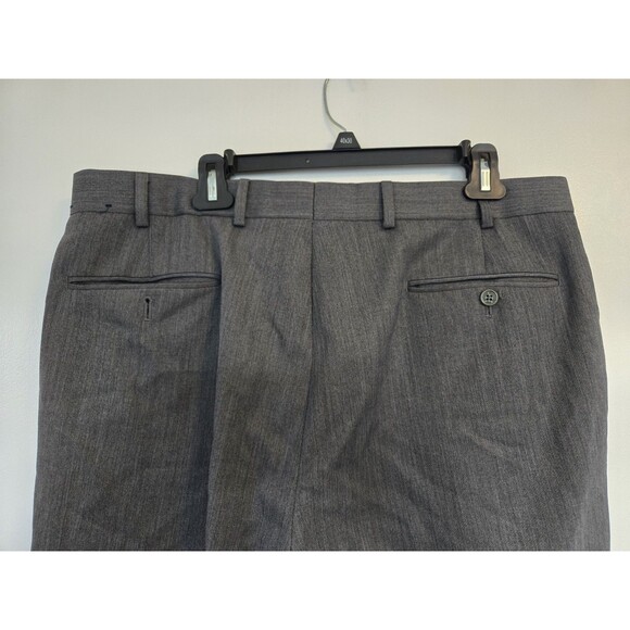 Brooks Brothers Pants 37x30 Madison 100% Wool Grey Flat Front Dress Business - Picture 4 of 9